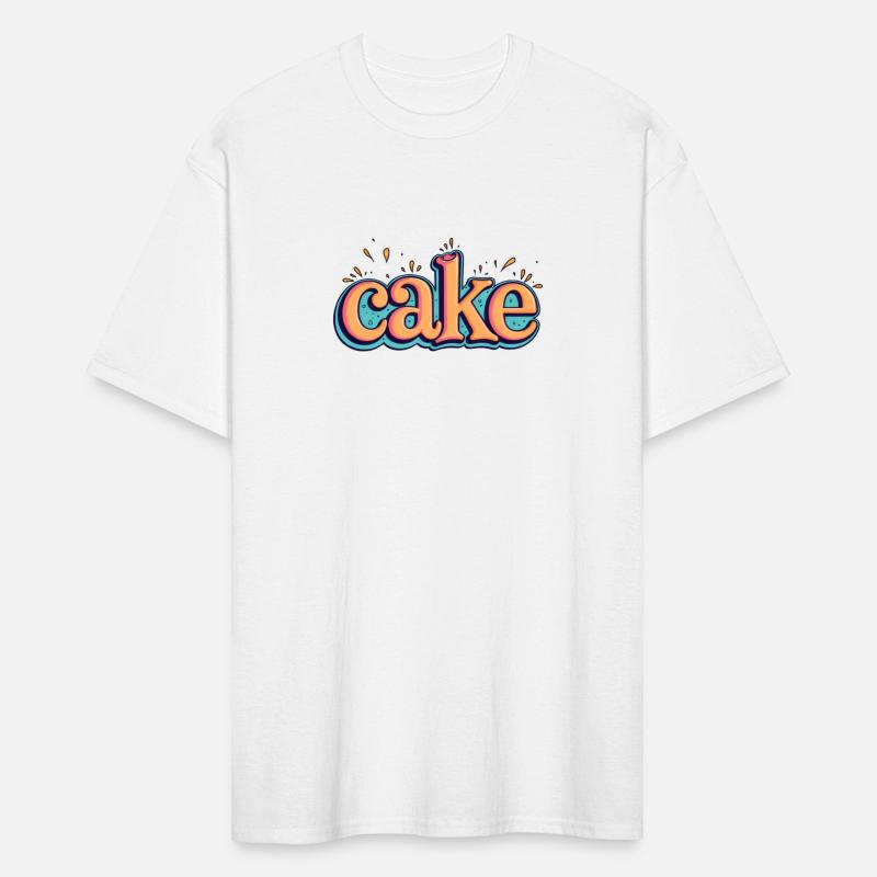 CAKE Typography - Bold Colorful Cake Word Art