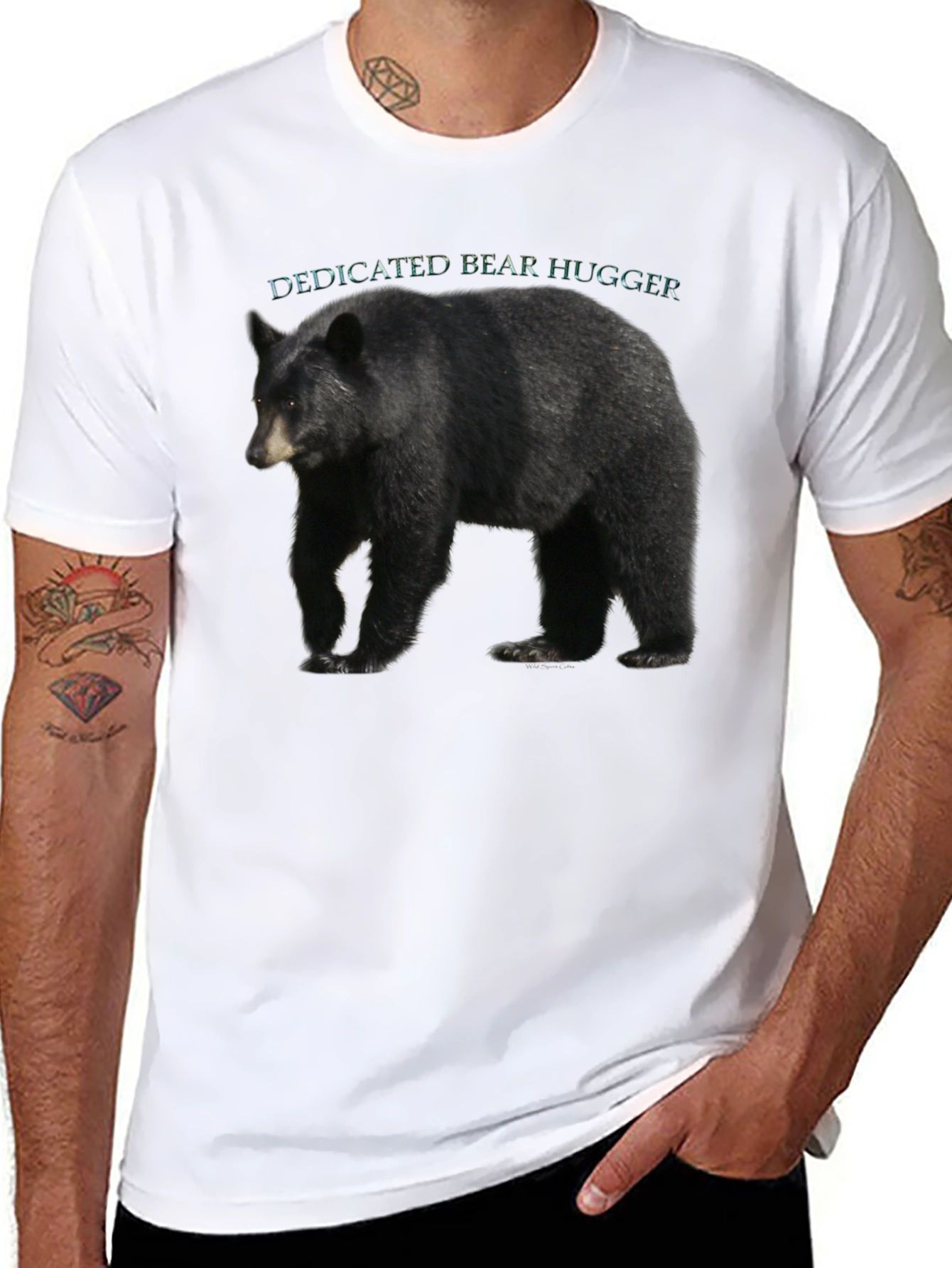 Dedicated Bear Hugger Black T-Shirt