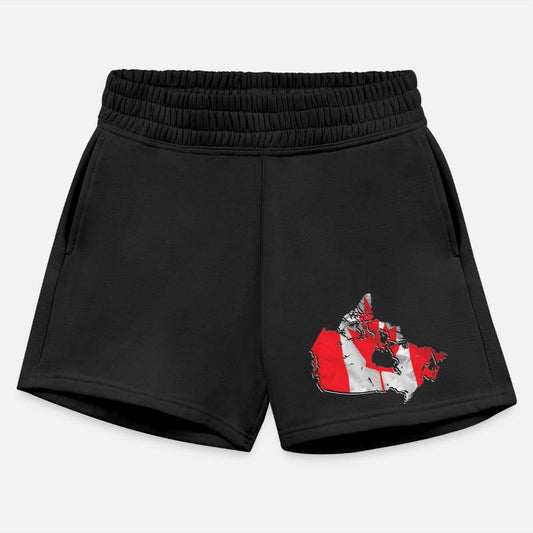 Canada Flag in Canada Map