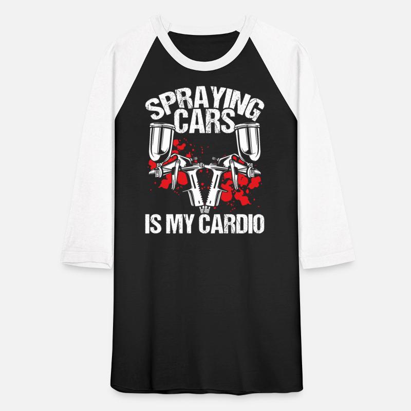 Car Painter Spraying Cards is my Cardio Painting