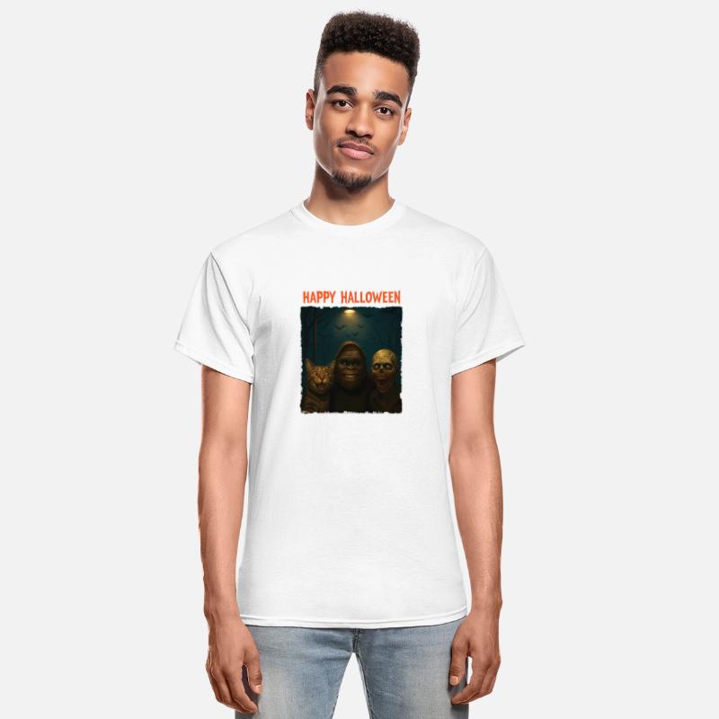 Cat Bigfoot Zombie Funny Halloween Trick Treat Sel