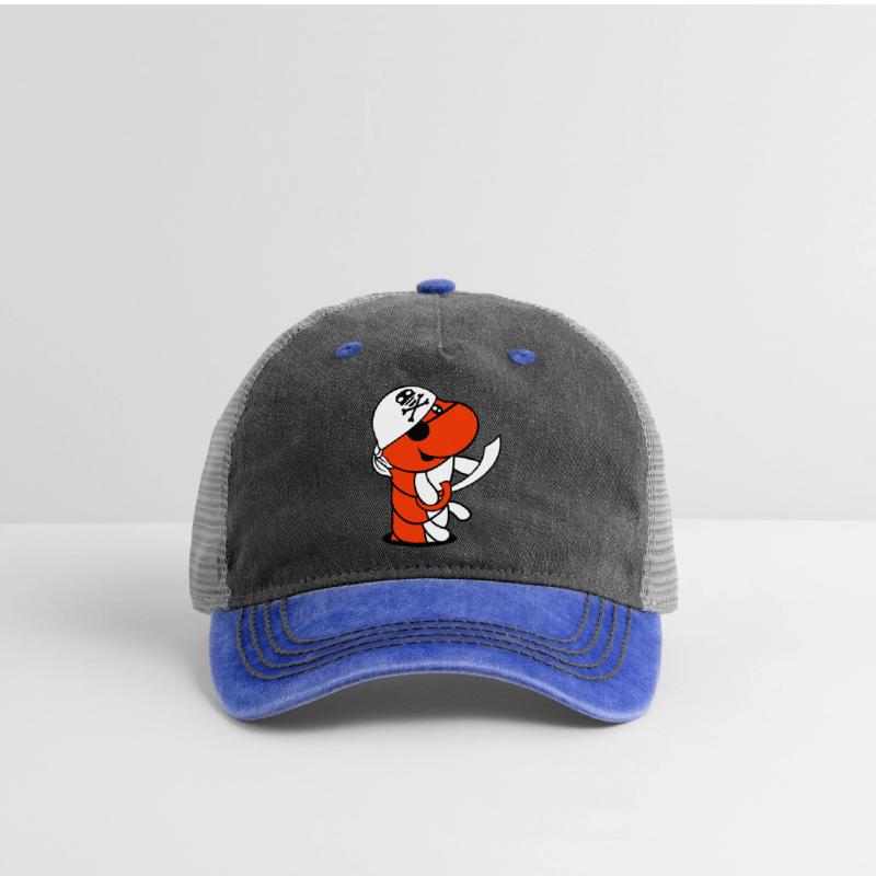 Caterpillar Hole Pirate Cap Funny Cute Comic Fun