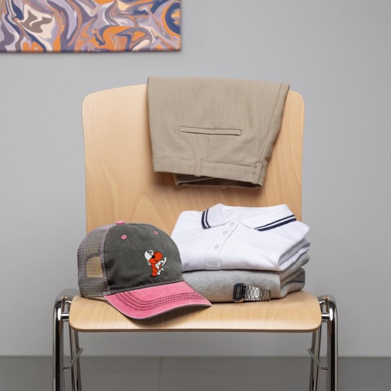 Caterpillar Hole Pirate Cap Funny Cute Comic Fun