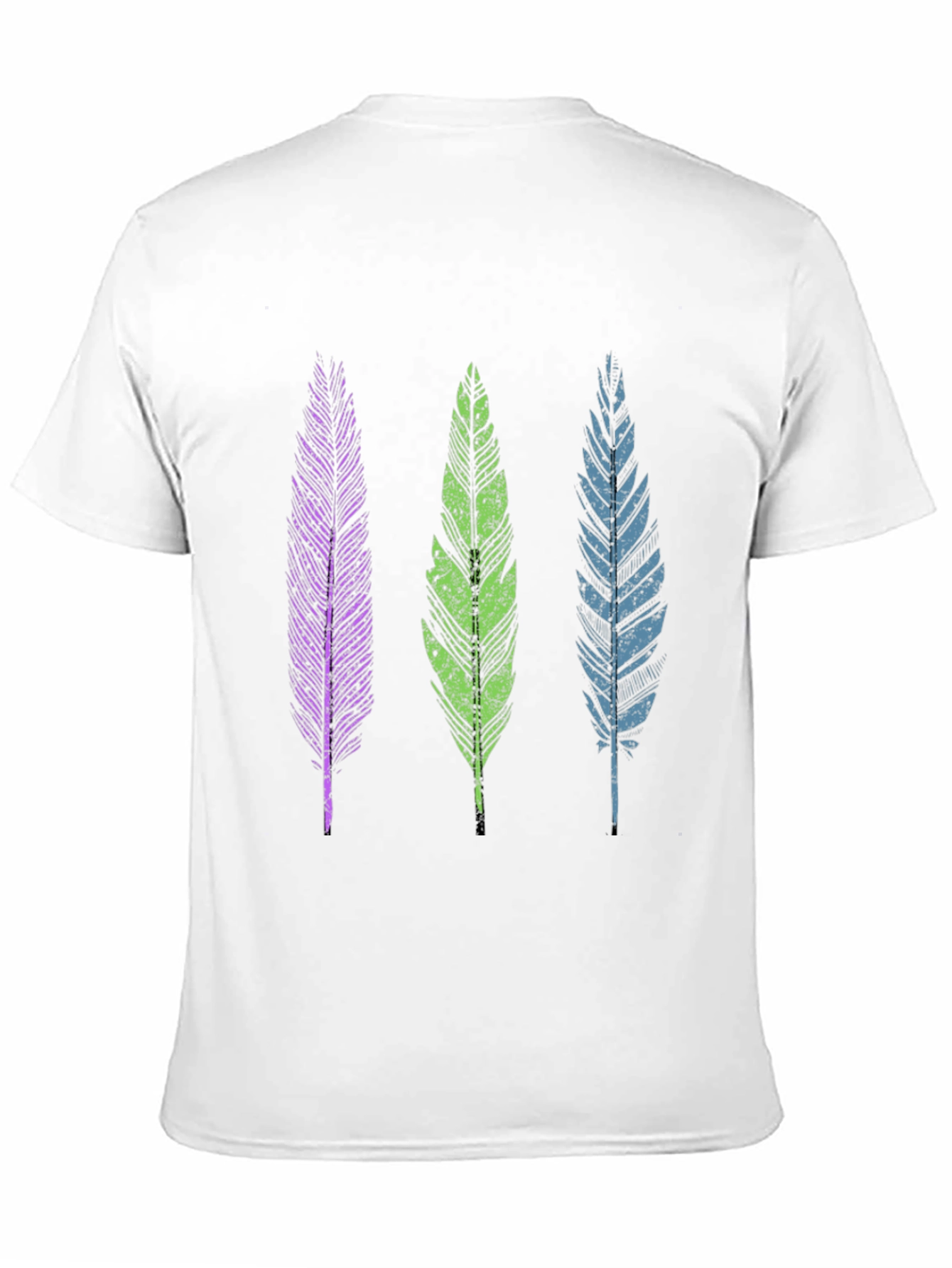 Feather Trio Graphic Tee - Casual Comfort