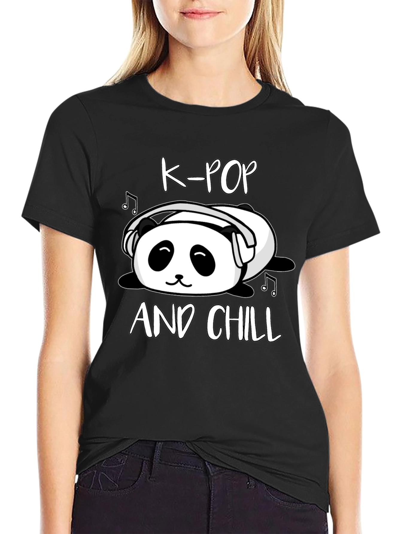 K-Pop and Chill Panda T-Shirt