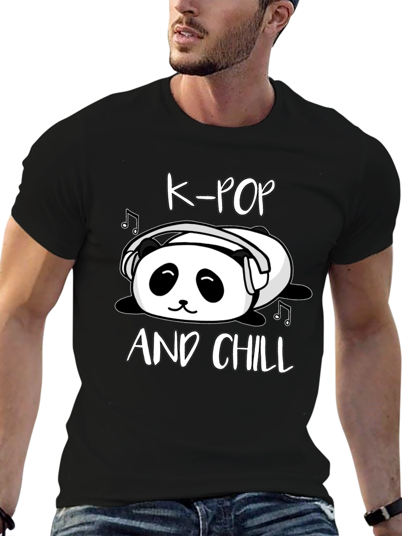 K-Pop and Chill Panda T-Shirt