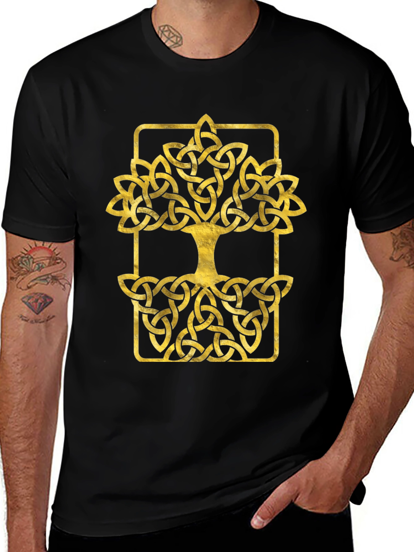 Celtic Tree of Life T-Shirt - Black