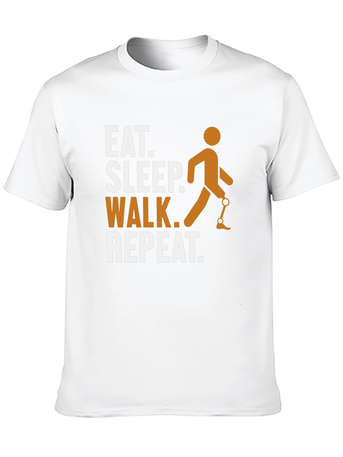 Eat Sleep Walk Repeat Amputee T-Shirt