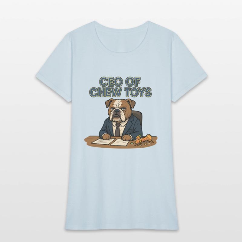 CEO Bulldog Chew Toy Boss Cartoon Design 1