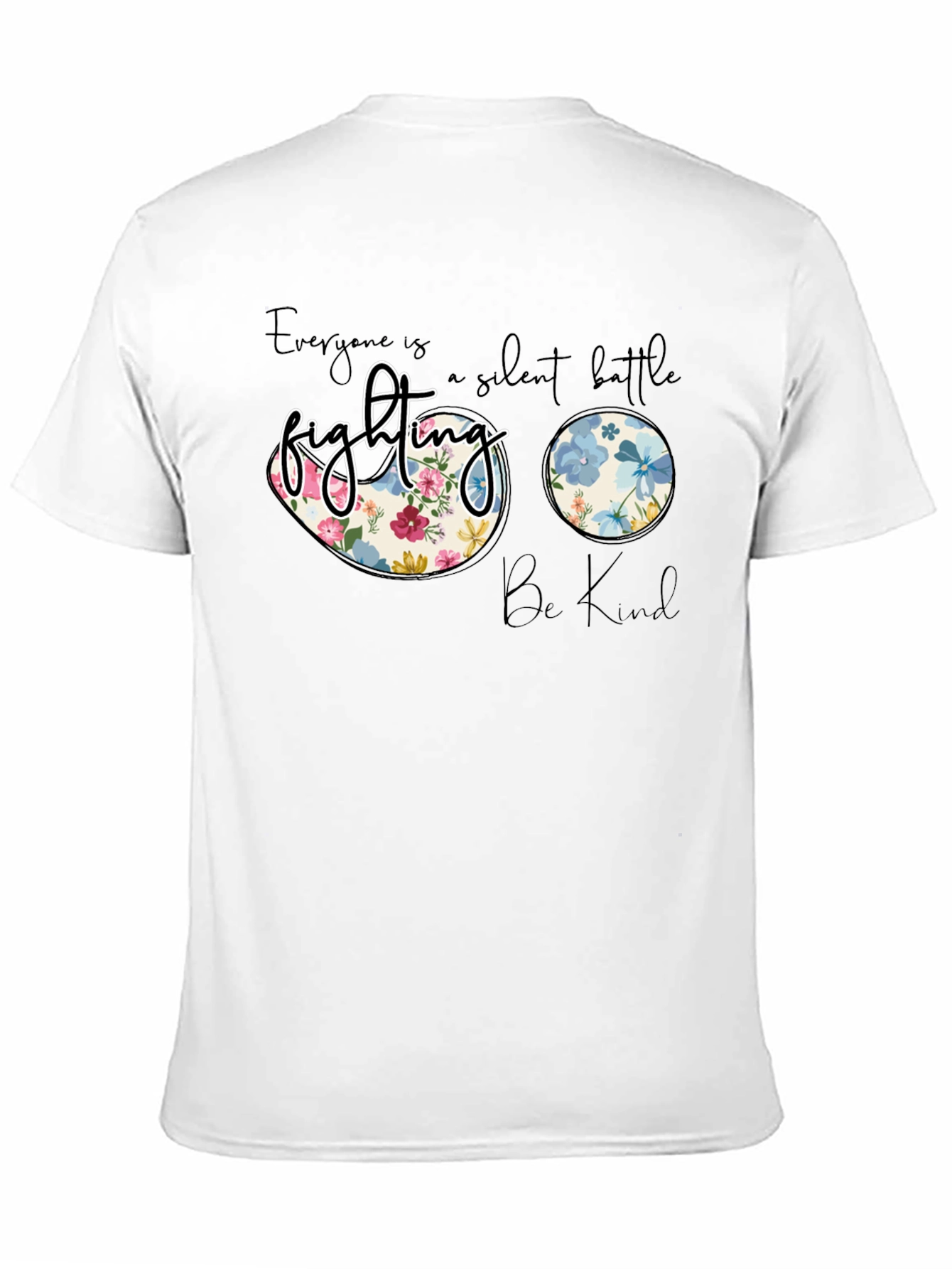 Floral Fighting Graphic Tee - Be Kind Shirt