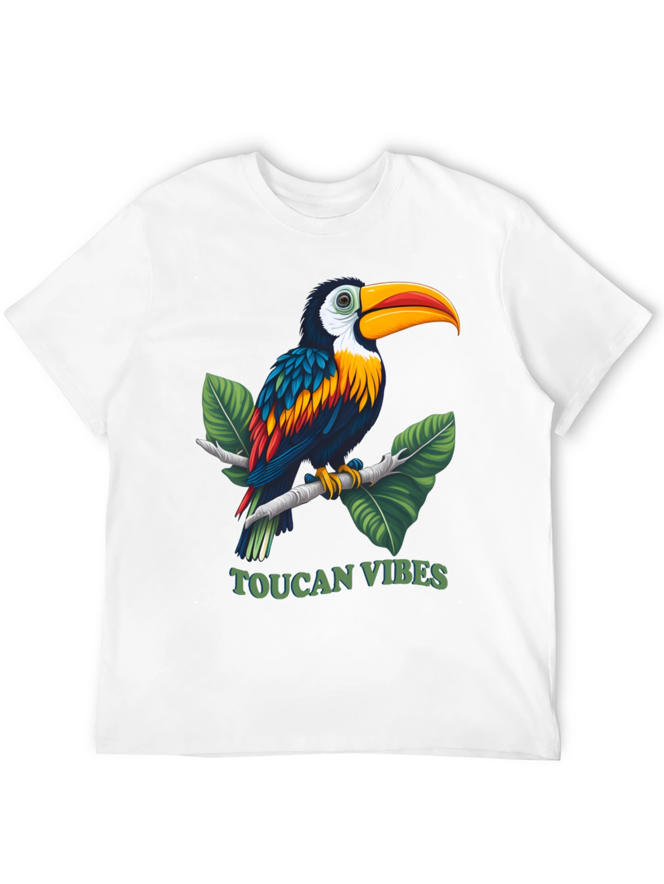 Toucan Vibes Graphic Tee - Tropical Bird T-Shirt