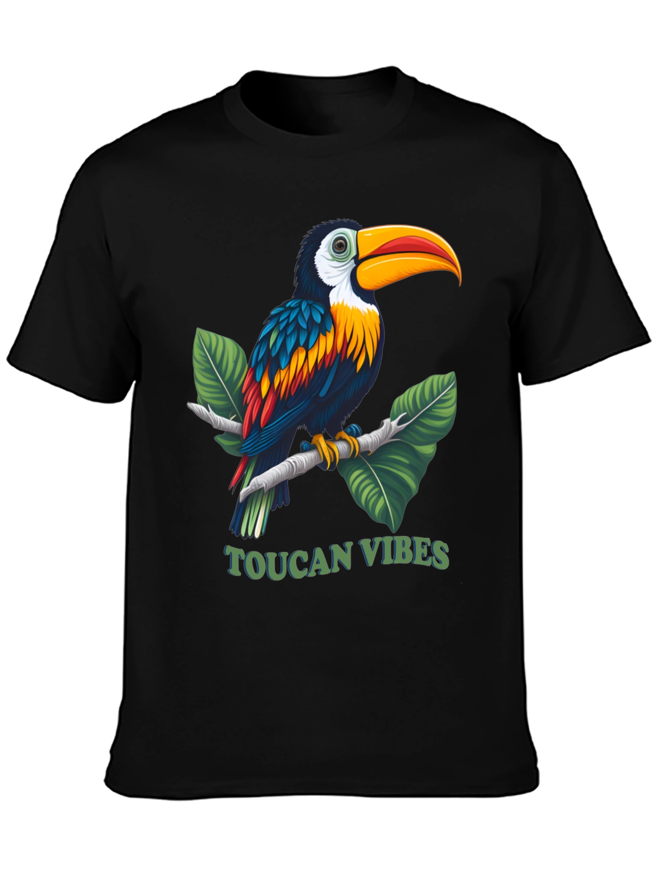 Toucan Vibes Graphic Tee - Tropical Bird T-Shirt