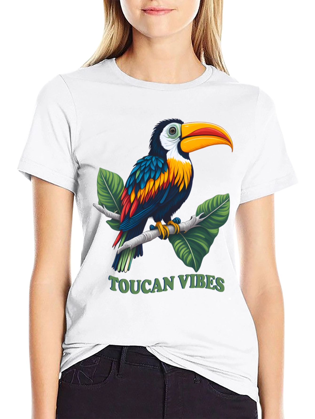 Toucan Vibes Graphic Tee - Tropical Bird T-Shirt