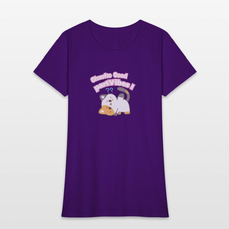 Chaotic Good PartVibes Cat Illustration