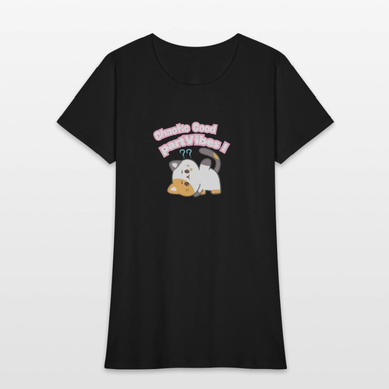 Chaotic Good PartVibes Cat Illustration