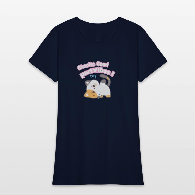 Chaotic Good PartVibes Cat Illustration