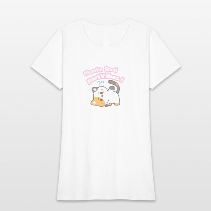 Chaotic Good PartVibes Cat Illustration