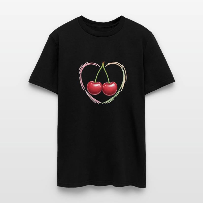 Cherry Heart Duo Sweet Fruit Love
