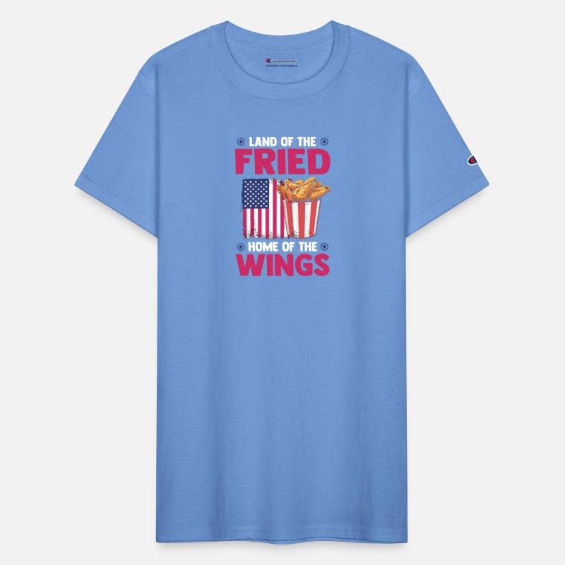 Chicken Wings USA Flag - Land Of The Fried Wings