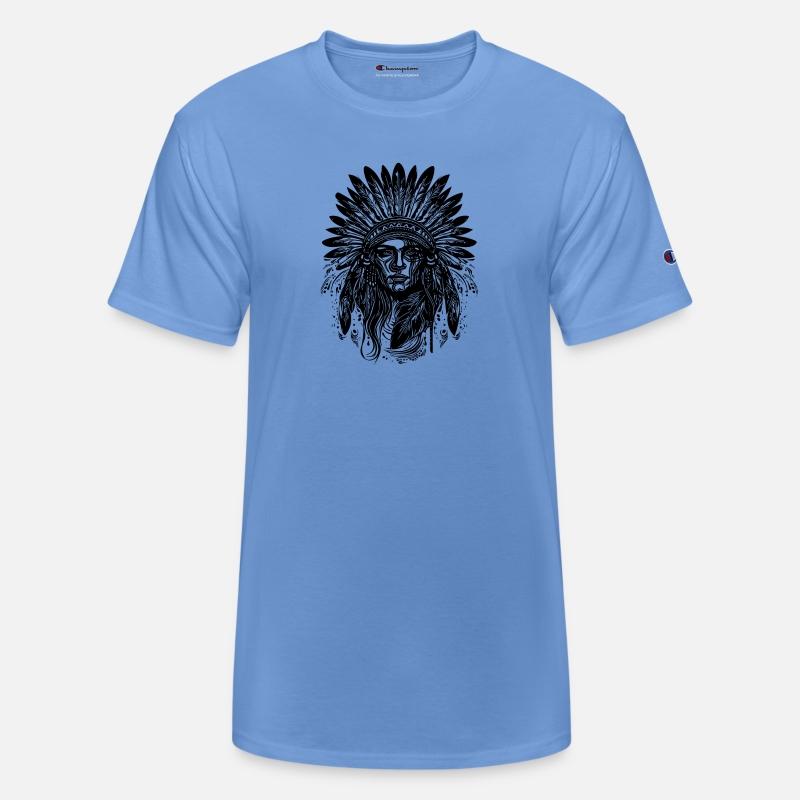 Chief Face Feather Headdress Spirit Feathers