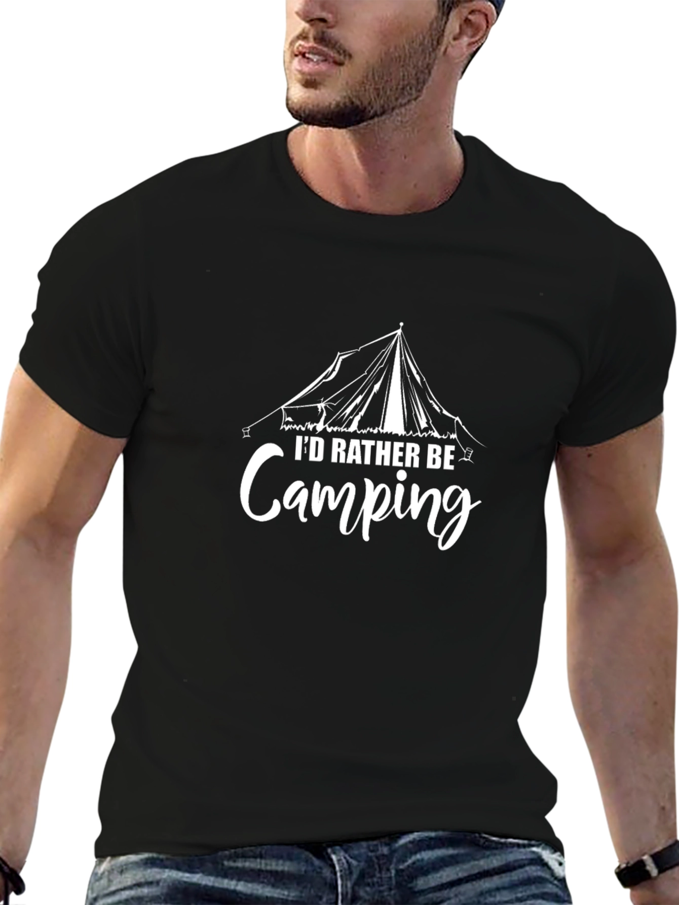 Id Rather Be Camping Graphic T-Shirt