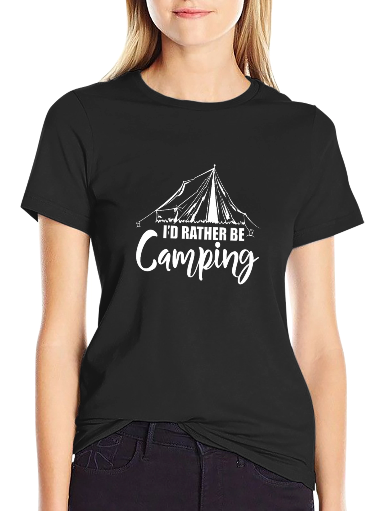 Id Rather Be Camping Graphic T-Shirt