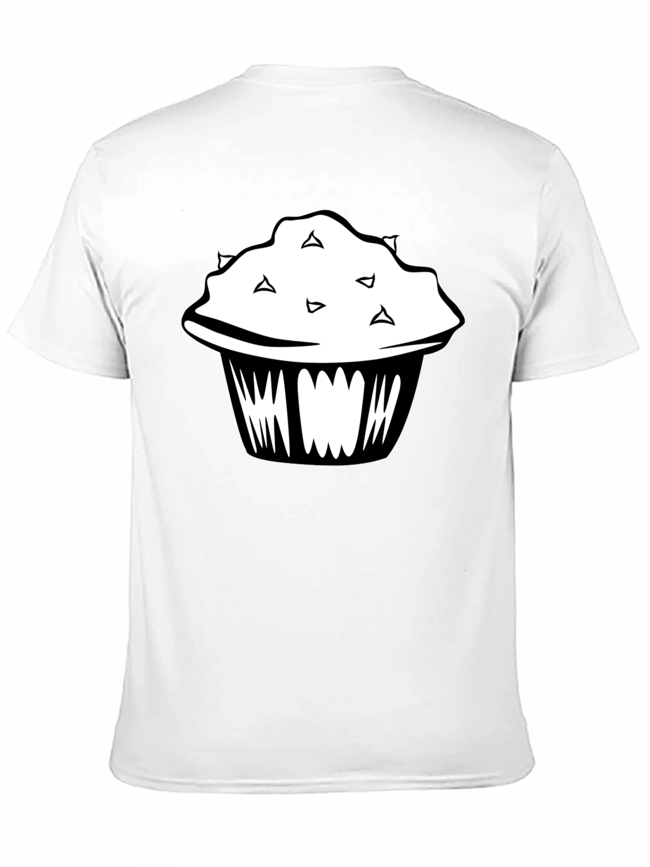 Black Muffin Graphic T-Shirt - Casual Style
