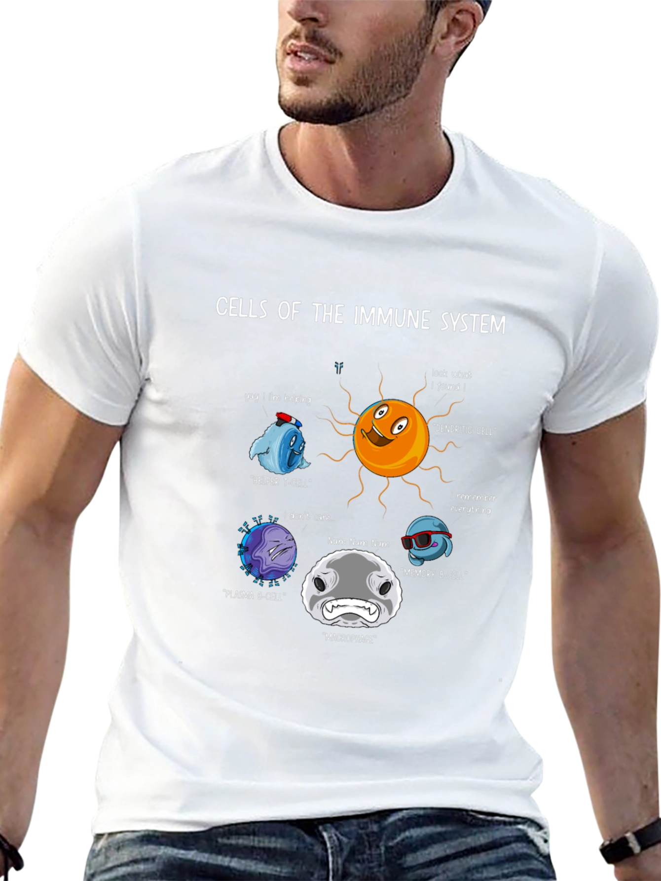 Immune System Cells Graphic T-Shirt