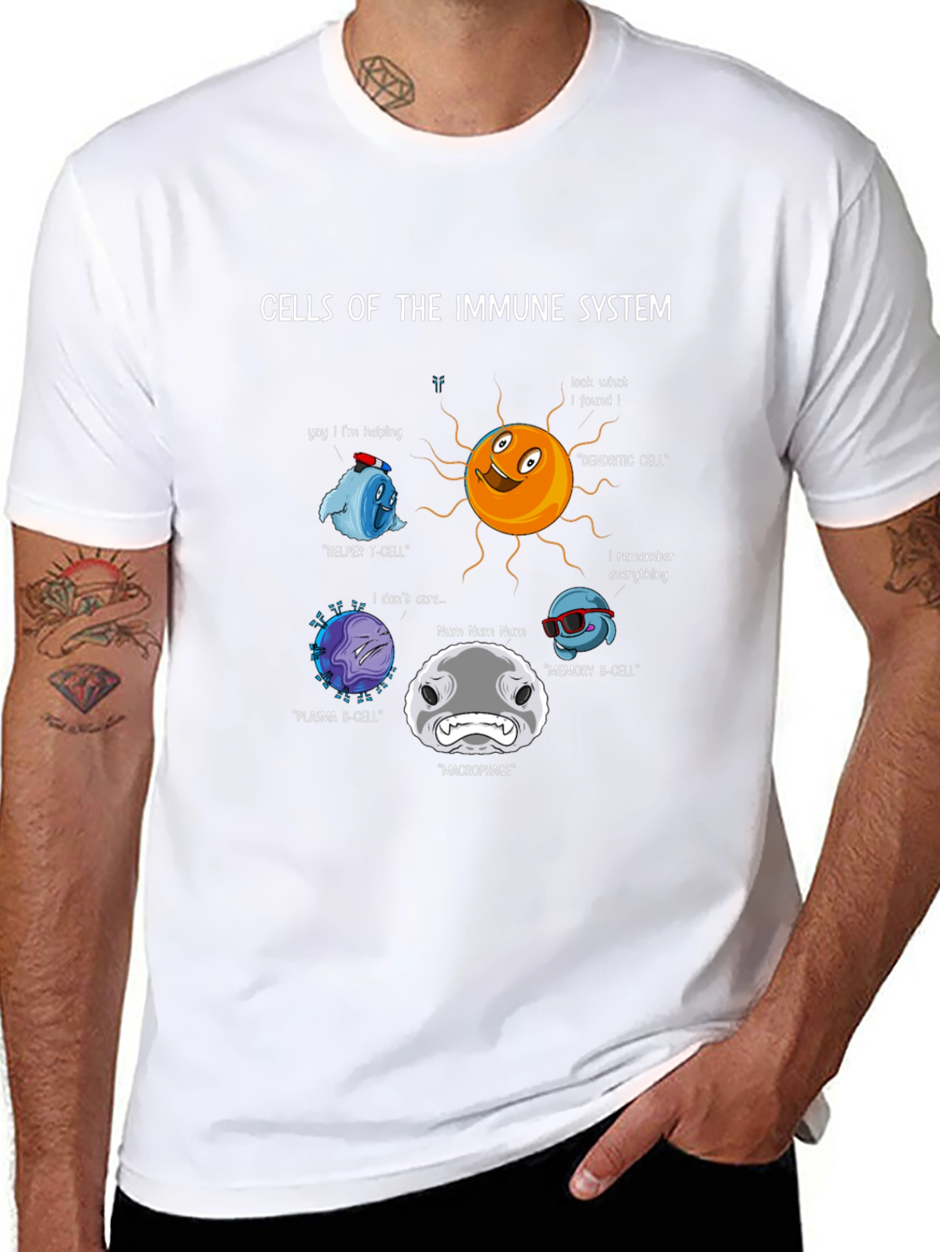 Immune System Cells Graphic T-Shirt
