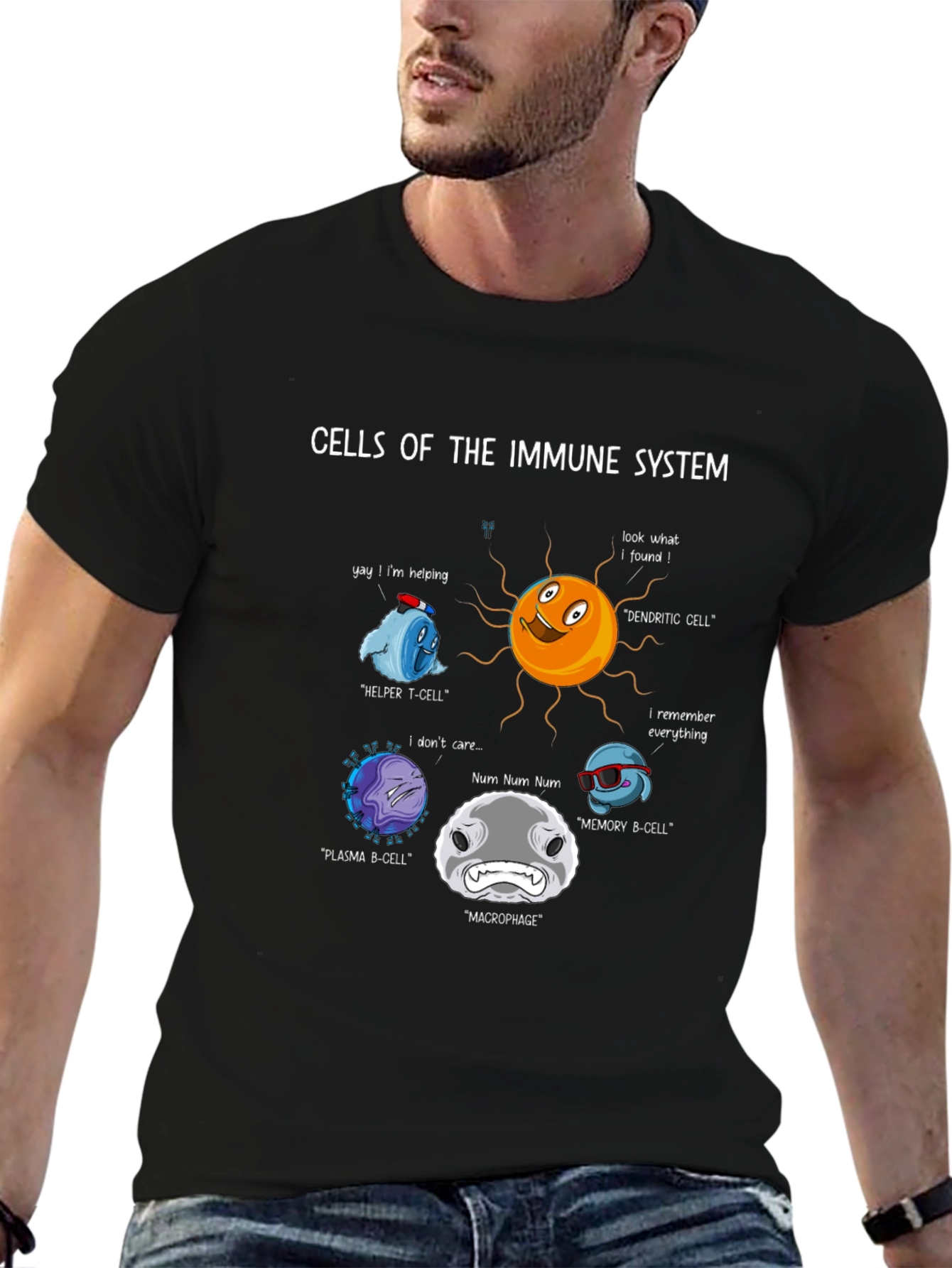 Immune System Cells Graphic T-Shirt