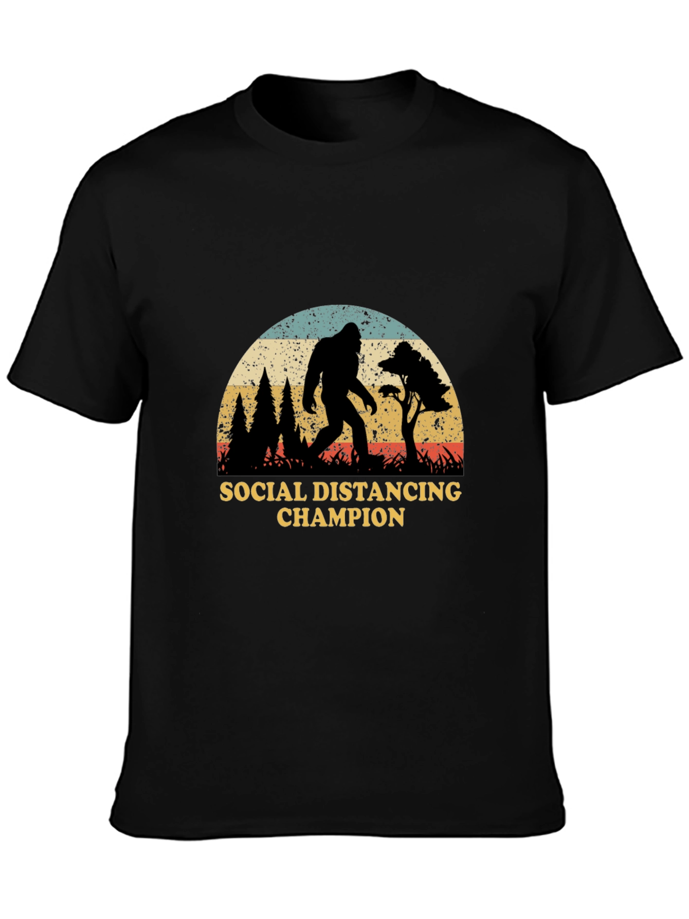 Social Distancing Champion Bigfoot T-Shirt