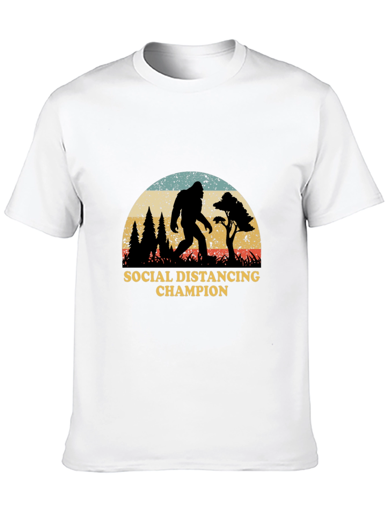 Social Distancing Champion Bigfoot T-Shirt