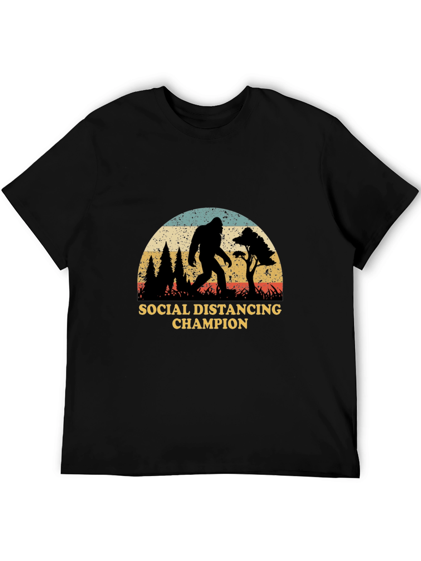 Social Distancing Champion Bigfoot T-Shirt
