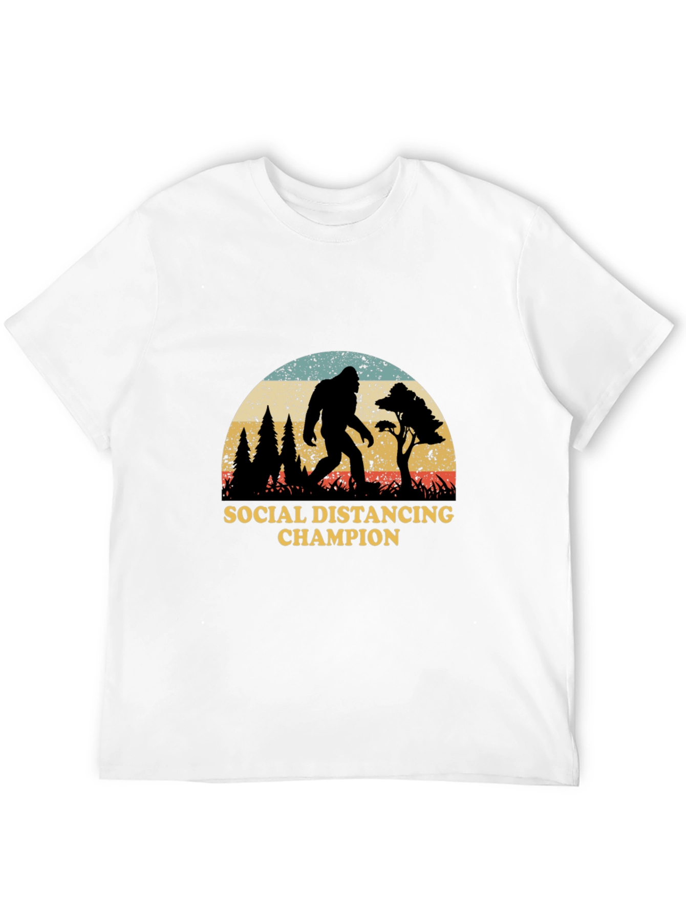 Social Distancing Champion Bigfoot T-Shirt