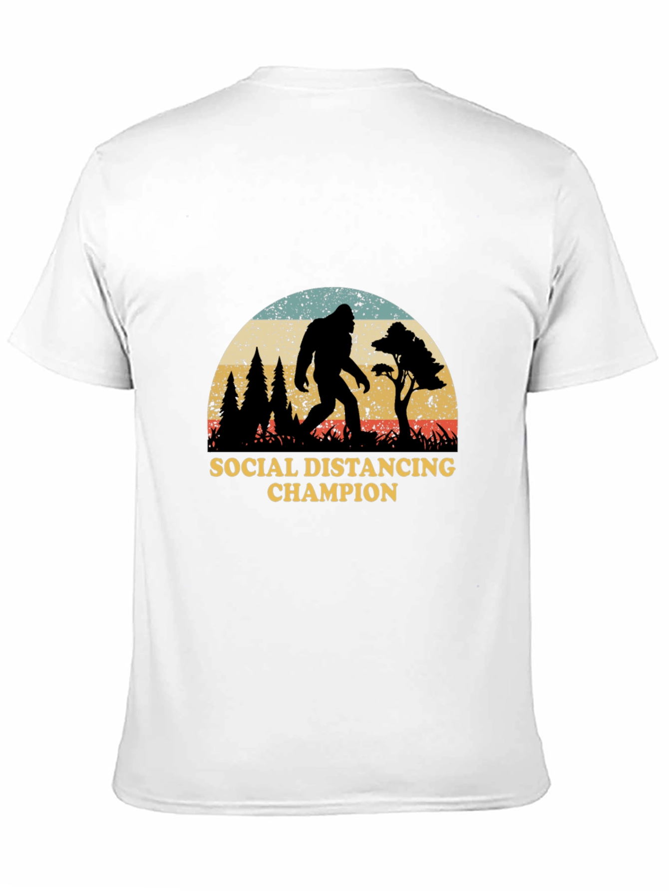 Social Distancing Champion Bigfoot T-Shirt