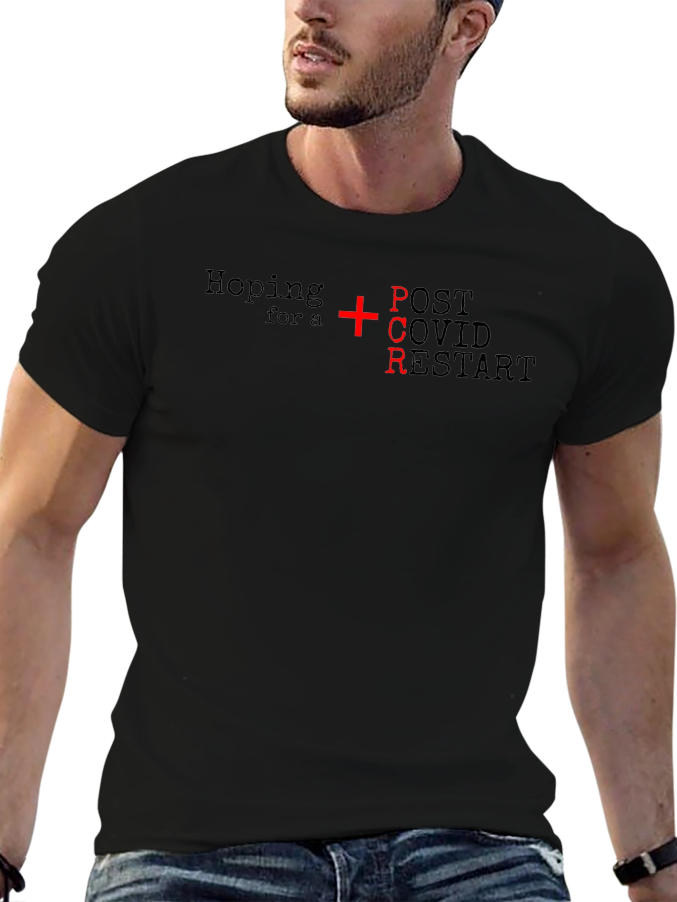 Hoping for a PCR Post-Covid Restart Graphic T-Shirt