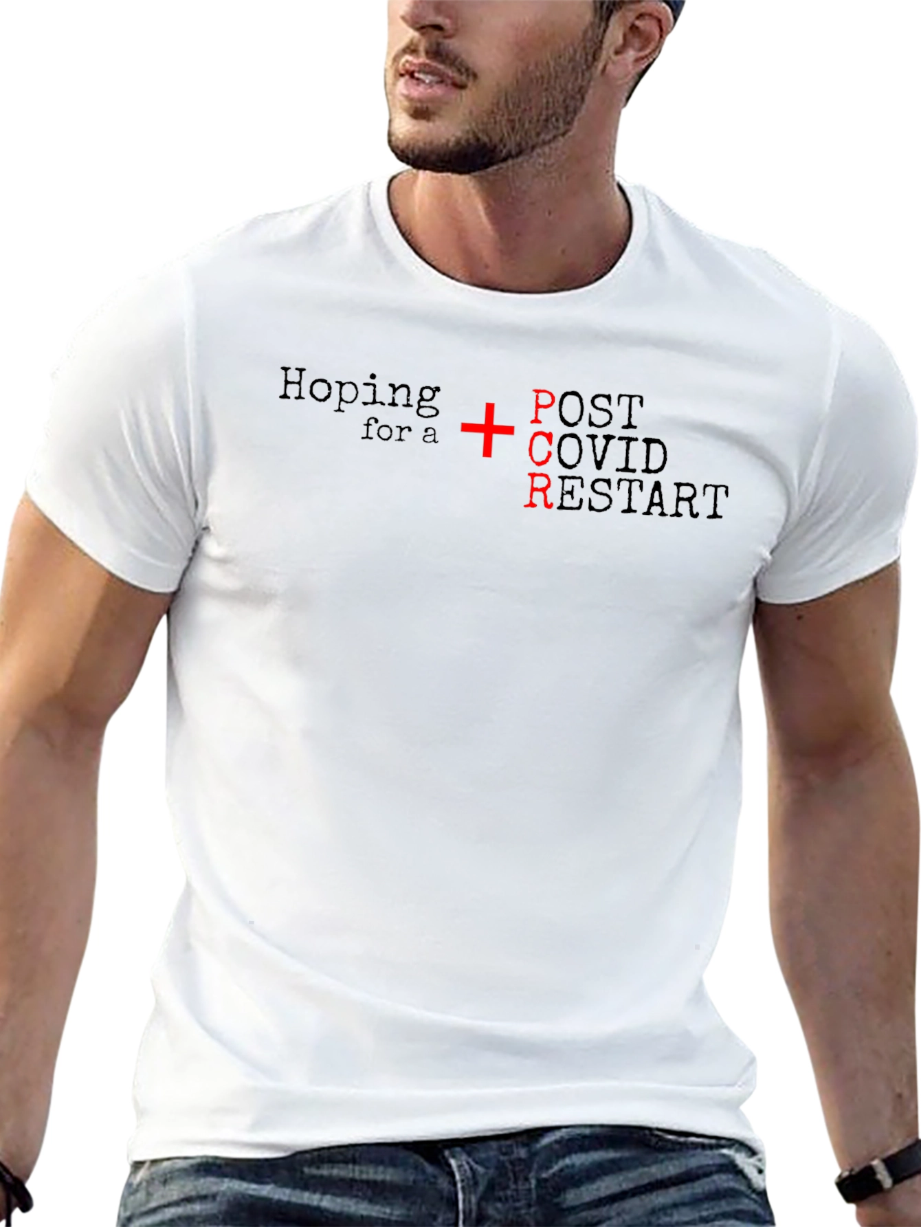 Hoping for a PCR Post-Covid Restart Graphic T-Shirt