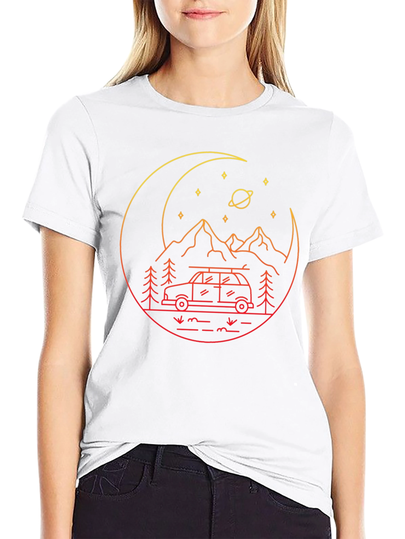 Retro Adventure Graphic Tee - Black