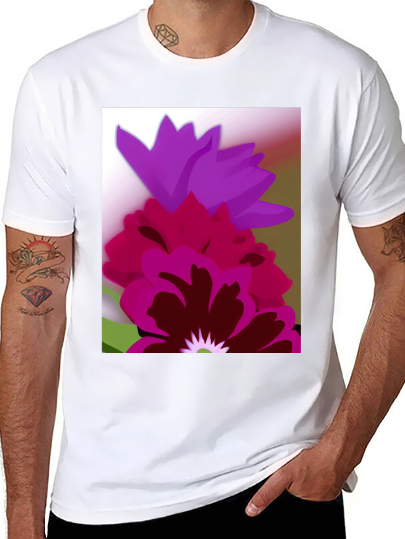Floral Graphic Tee - Bold & Stylish Design
