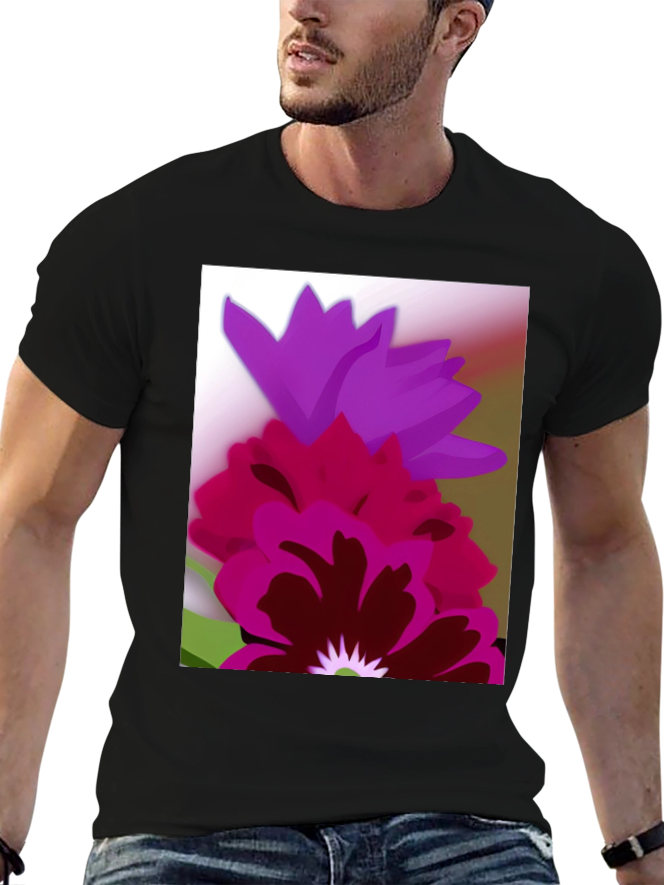 Floral Graphic Tee - Bold & Stylish Design