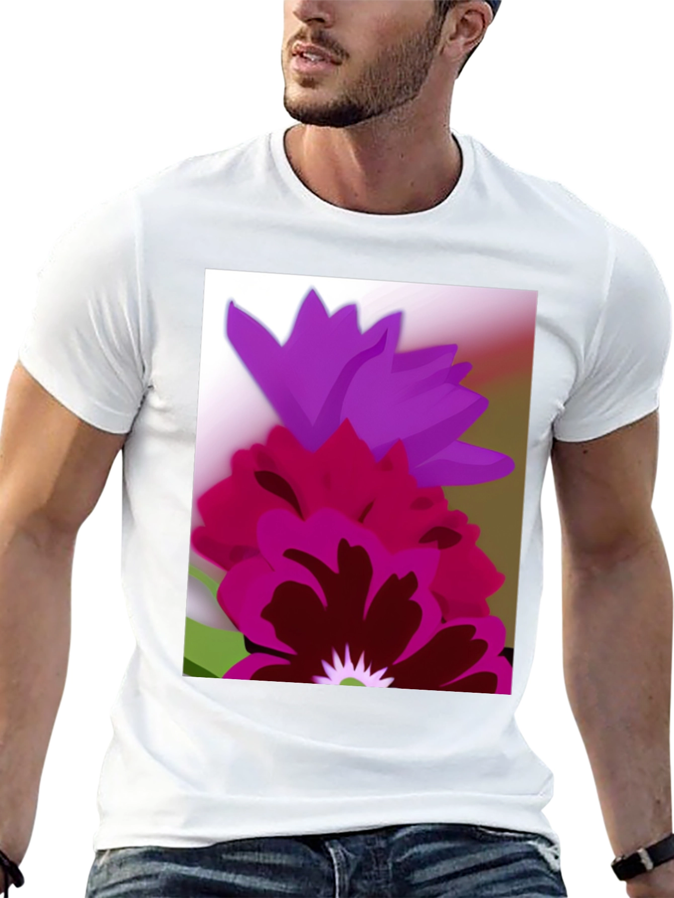 Floral Graphic Tee - Bold & Stylish Design