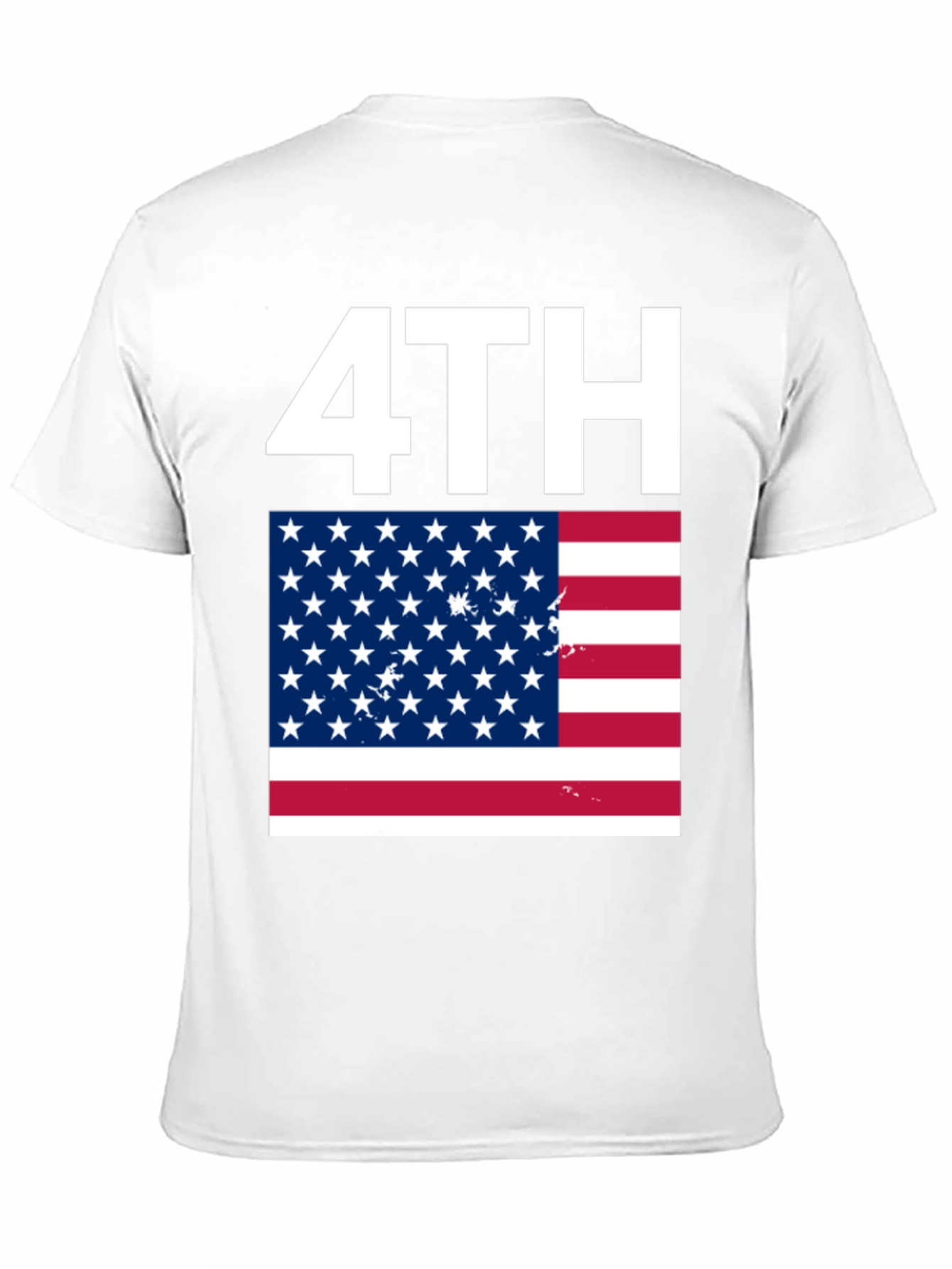 Patriotic 4th of July T-Shirt - American Flag Design