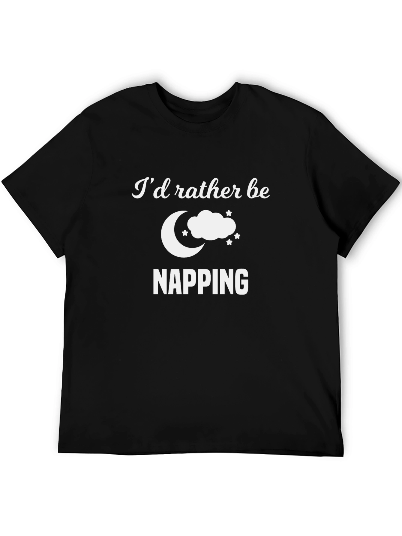 Id Rather Be Napping T-Shirt - Black Cotton Tee