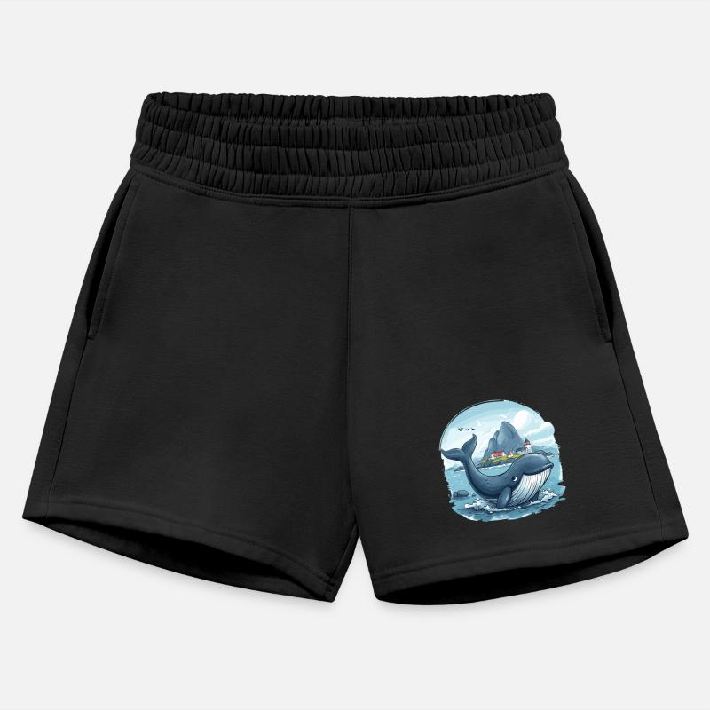 Coastal Village and Giant Whale Scandinavia