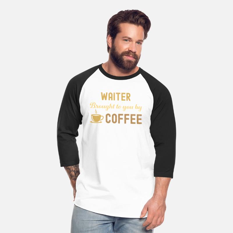 Coffee Loving Waiter Busy Exhausted