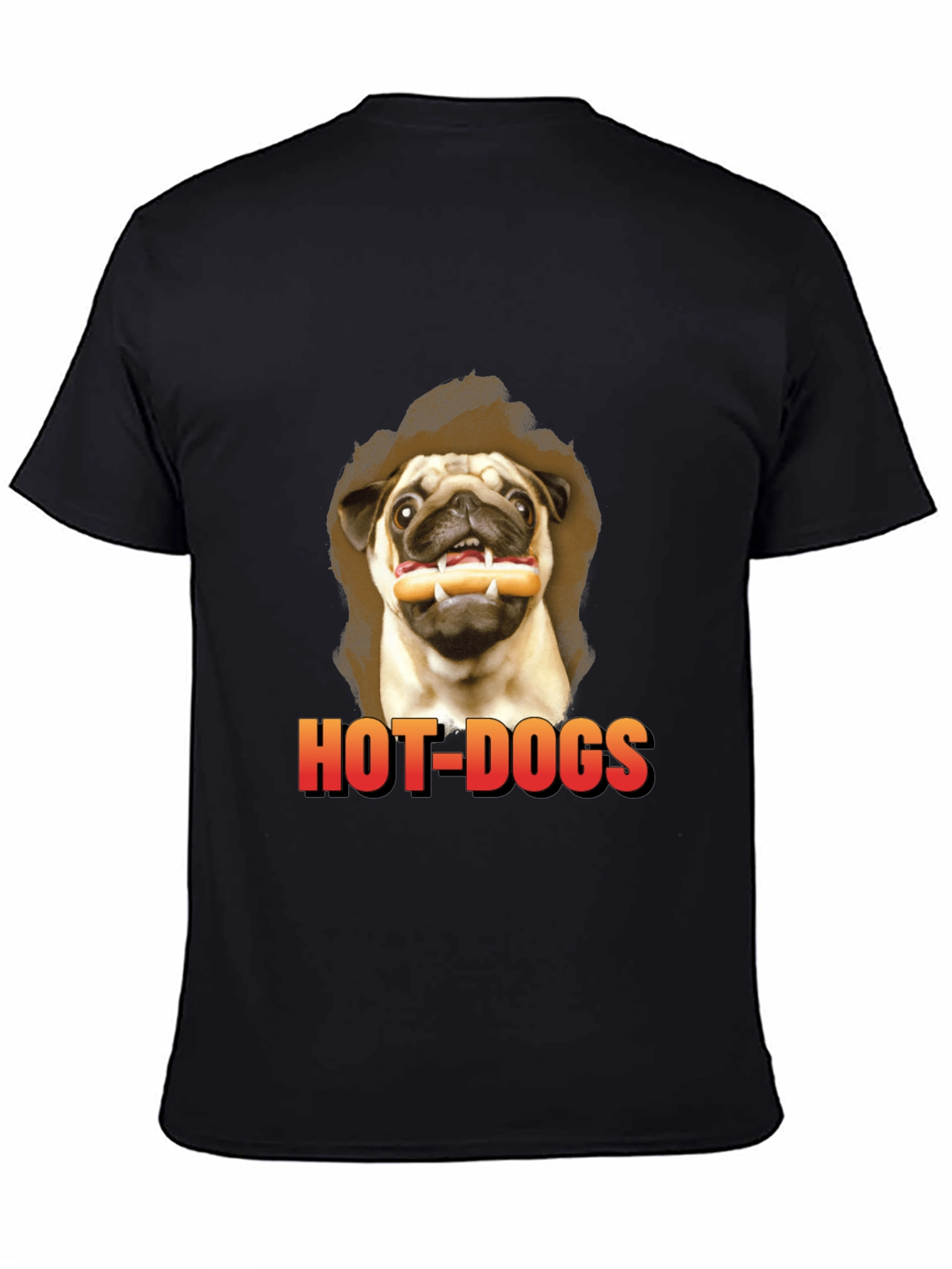Pug Hot Dogs T-Shirt - Funny Dog Graphic Tee