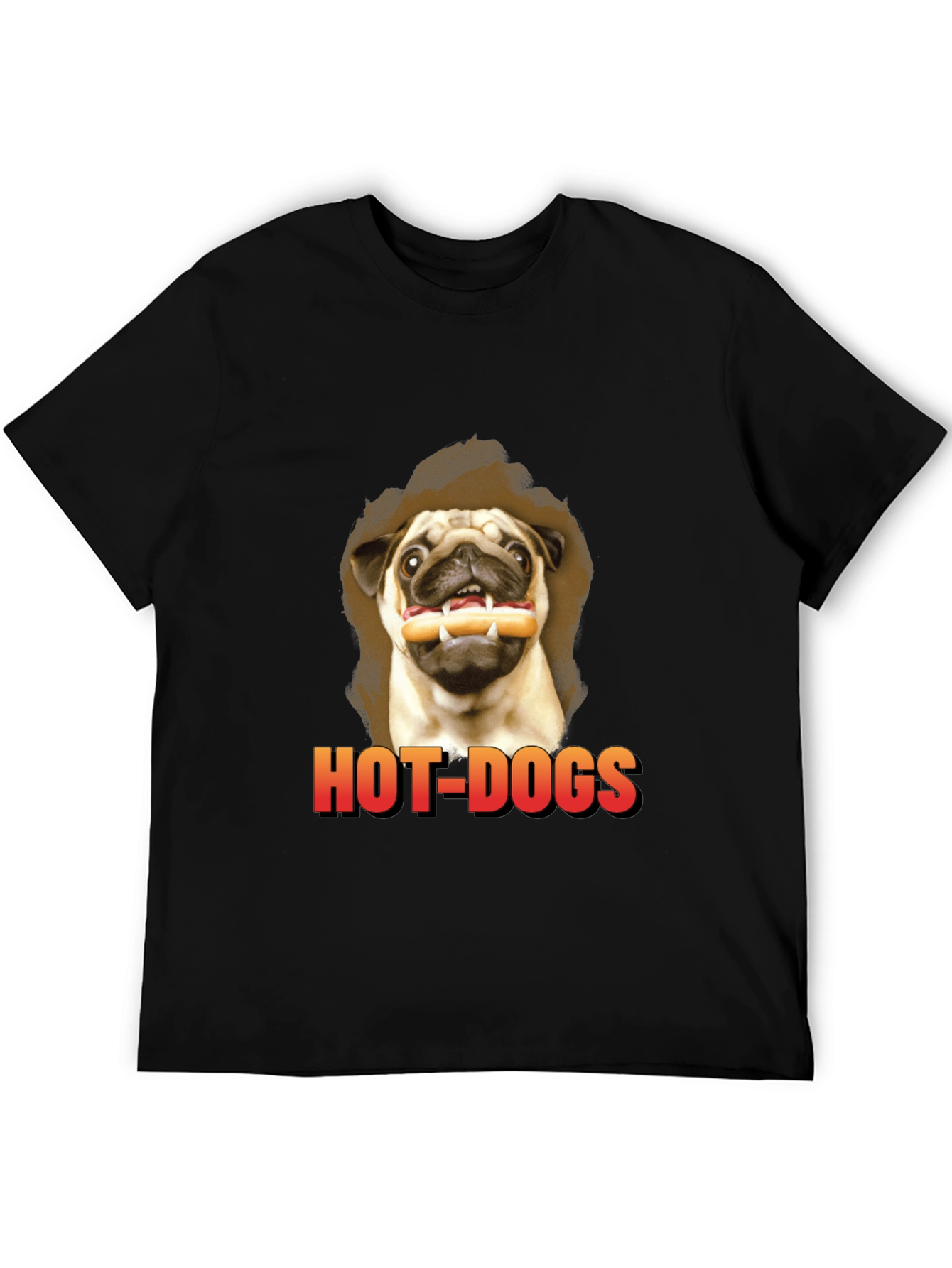Pug Hot Dogs T-Shirt - Funny Dog Graphic Tee