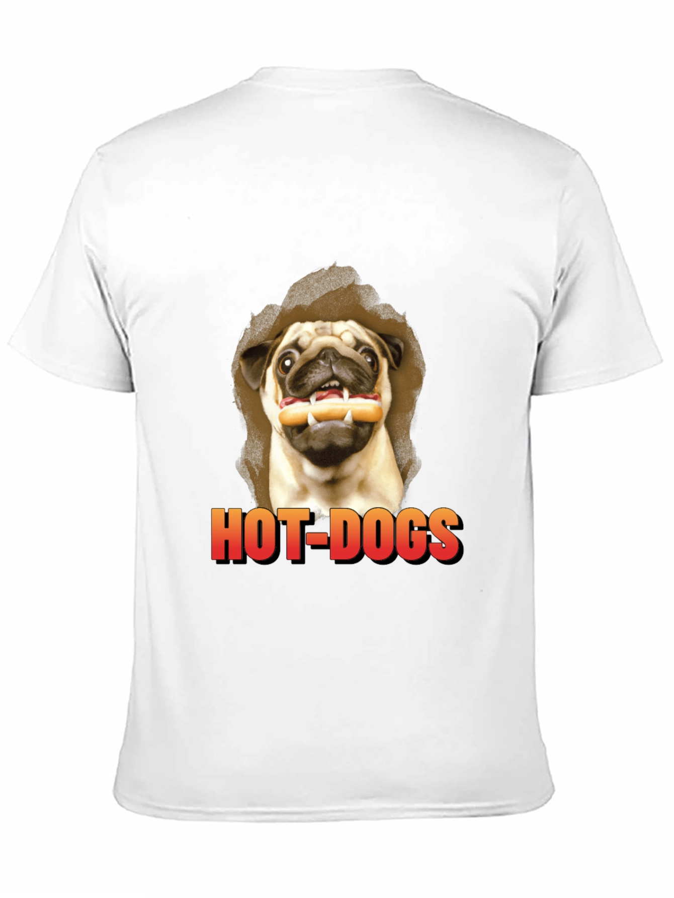 Pug Hot Dogs T-Shirt - Funny Dog Graphic Tee