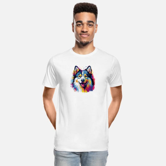 Colorful Alaskan Malamute Dog Painted