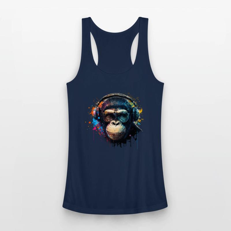 Colorful DJ Chimpanzee